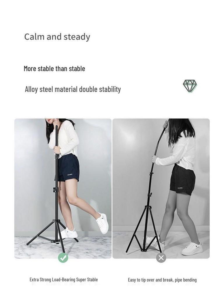 Multifunctional Tripod with Beauty Fill Light & Sound Card for Mobile Streaming and Outdoor K-Song