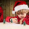 Christmas Tree Ornaments Mini Artificial Lights Miniature Green Home Decor Decorations Desktop Holiday Small