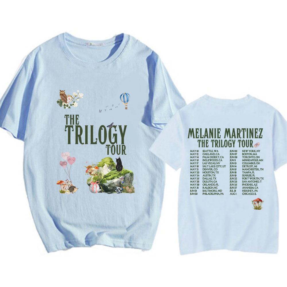 Pánská/dámská trička Zpěvačka Melanie Martinez Trička 2024 The Trilogy Tour Streetwear Móda Grafický potisk Trička Ropa Hombre