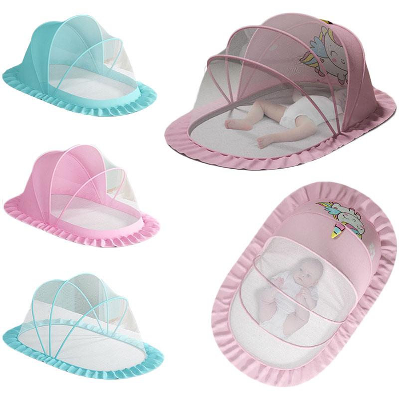 Baby Bed Mosquito Net Foldable Full Coverage Bed Mosquito Netting For Baby Portable Breathable Infant Newborn Crib Mosquito Nets