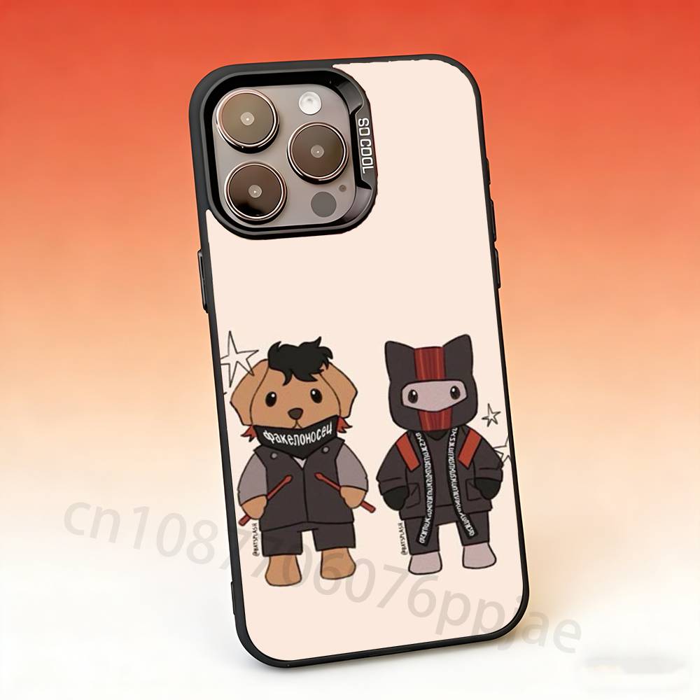 

21 P-PilotS T-TOP Chibi Phone Case For iPhone 17,16,15,14,13,12,11,Pro,Max,Plus,Mini Candy Matte Shockproof Cover iPhoneXSMAX