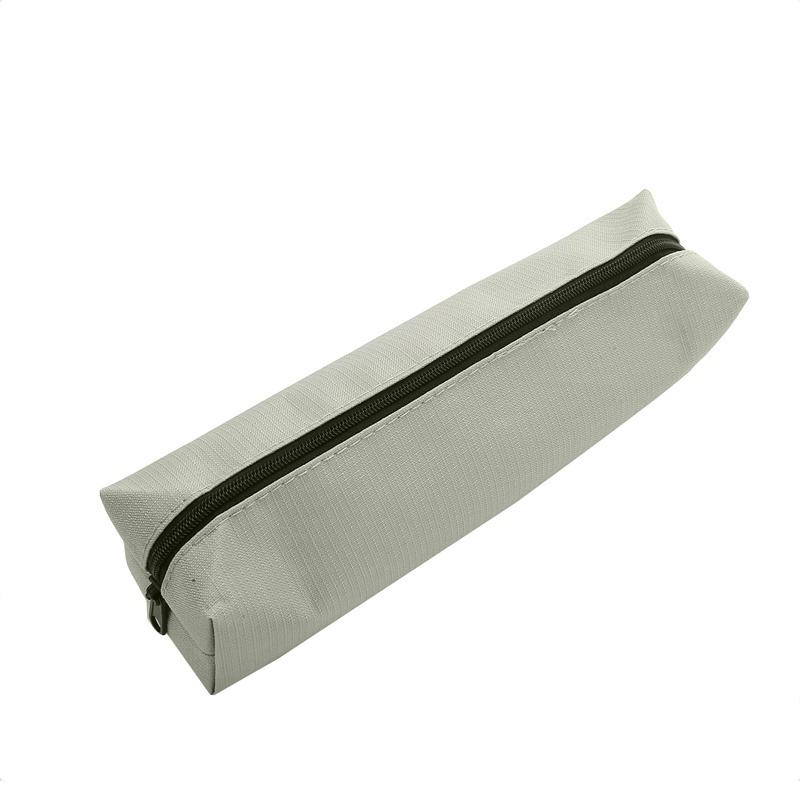

Маленький однотонный простой пенал на молнии Кавайи Мини-сумки для ручек для школьных и офисных принадлежностей серый