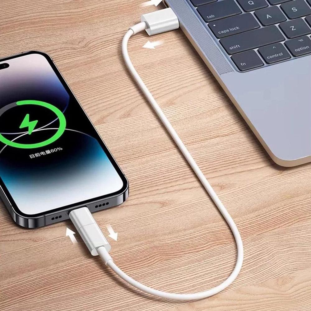 Type-C Female to Lightning Male Adapter Support Charging Data Transfer