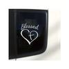 Show Your Faith with This Stylish Heart and Cross Decal Sticker for Cars, Trucks, and Laptops!