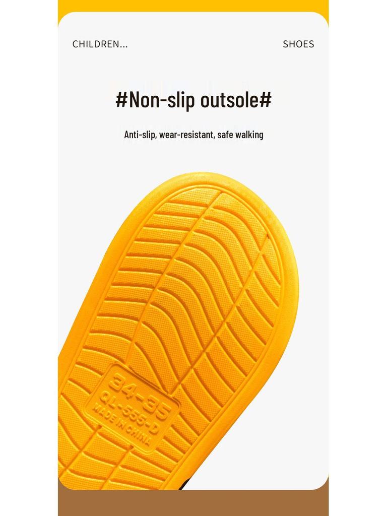 Trendy Non-Slip Summer Slippers for Kids: Boys' Indoor and Outdoor Cool Footwear