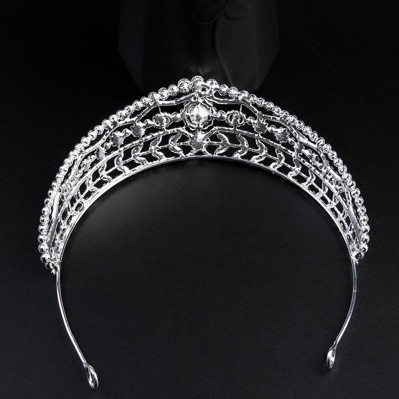 Braut Tiara Krone Hochzeit Gaze Accessoires Performance Haaraccessoires Geburtstagsaccessoires Neue Strasskrone