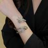 Irregular Starfish Cuff Bracelets Jewelry Crystal Starfish Bangles Star Armband Arm Chain  Women
