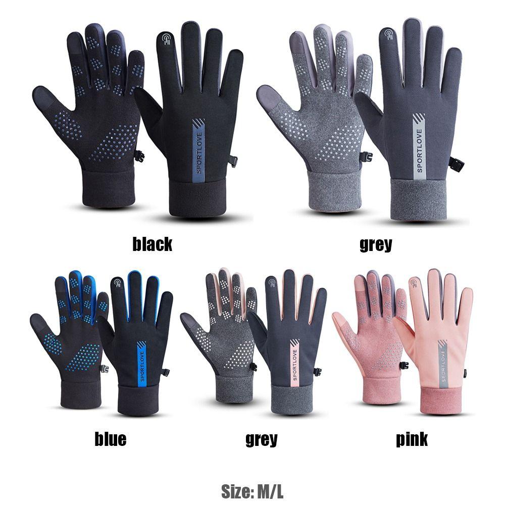 Outdoor Touch Screen Riding Cycling Cold Proof Windproof Full Finger Mittens Winter Gloves