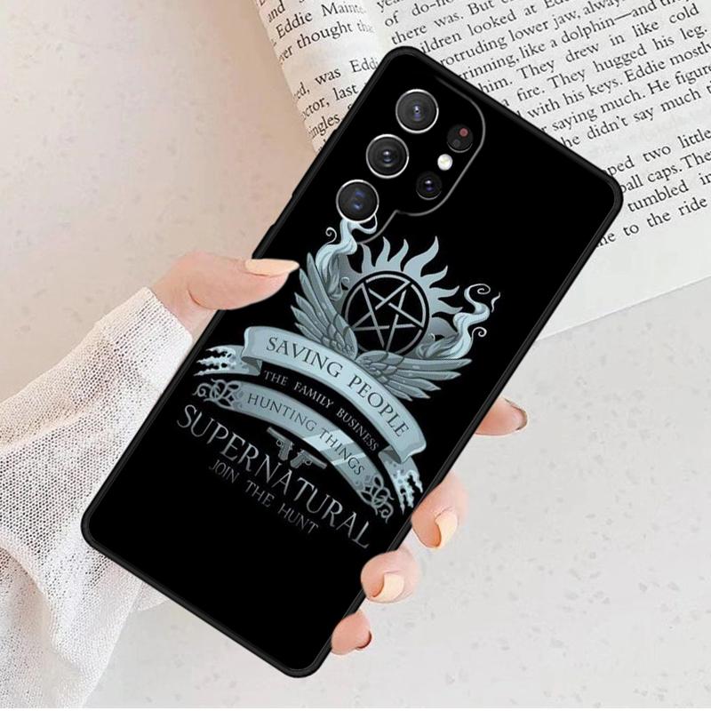 Supernatural TV Pattern Phone Case For Samsung Galaxy S25 S23 S30 S8 S21 S20 FE S24 S22 Note 10 20 S8 Plus lite Ultra