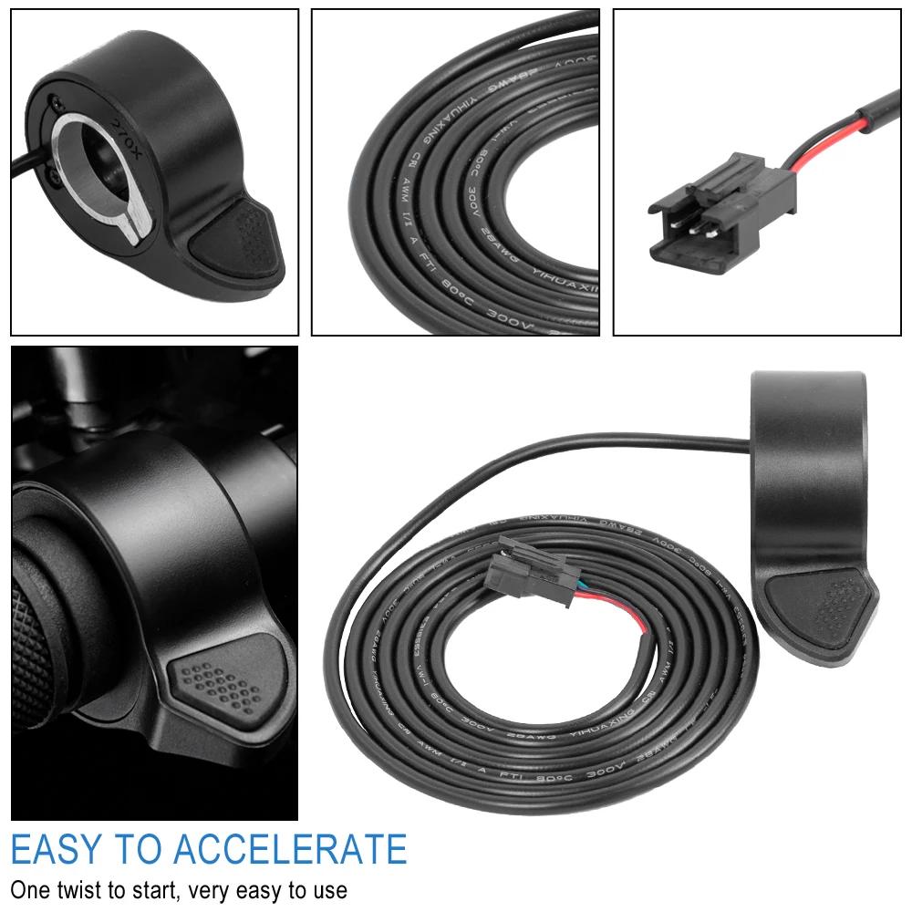 Electric Bike Accelerator Thumb Throttle for Electric Bicycle 270X Speed Control Scooter for 22mm Handle Diameter Accessories