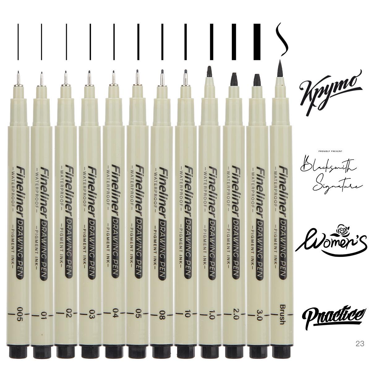 Children s Quick-Drying Black Outline Pen Set for Manga & Line Art