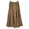 Adeu Brown Leopard Print Gazer Skirt Skirt O BrownUsed