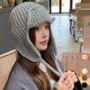 Lovely colorful earflap hat for women