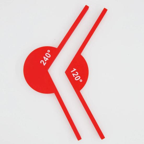 2/5Pcs Geometric Ornaments Teaching Auxiliary Props 30-45-60-180 Degrees Improve Skills Science Education Cognition Teaching Model