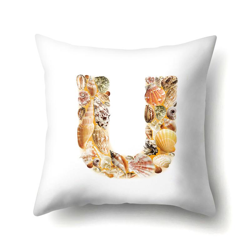 Polyester Pillowcase Automobile Decoration Home 26 English Letter Printed Pillowcase