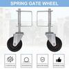 Heavy-duty Spring Loaded Caster 4 Inch Spring Damping Wheel Door Gate Wheel  Household