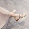 Fashion Retro casual small leather shoes for women in spring breathable low heel elegant simple comfortable women's single shoes