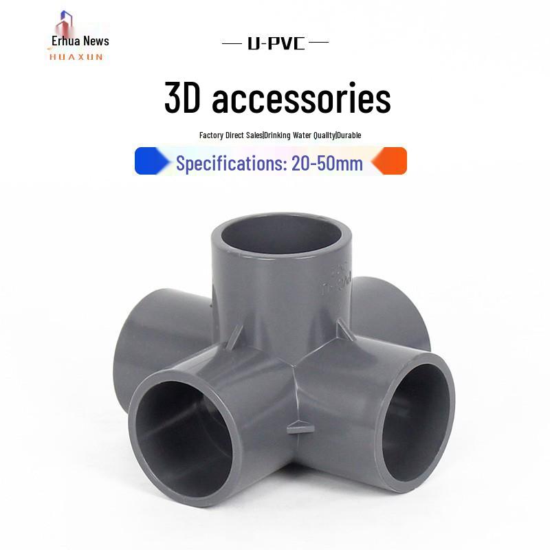 PVC Multi-Way Plastic Fittings: 20, 25, 32, 50mm for Right Angle Shelving & Water Supply