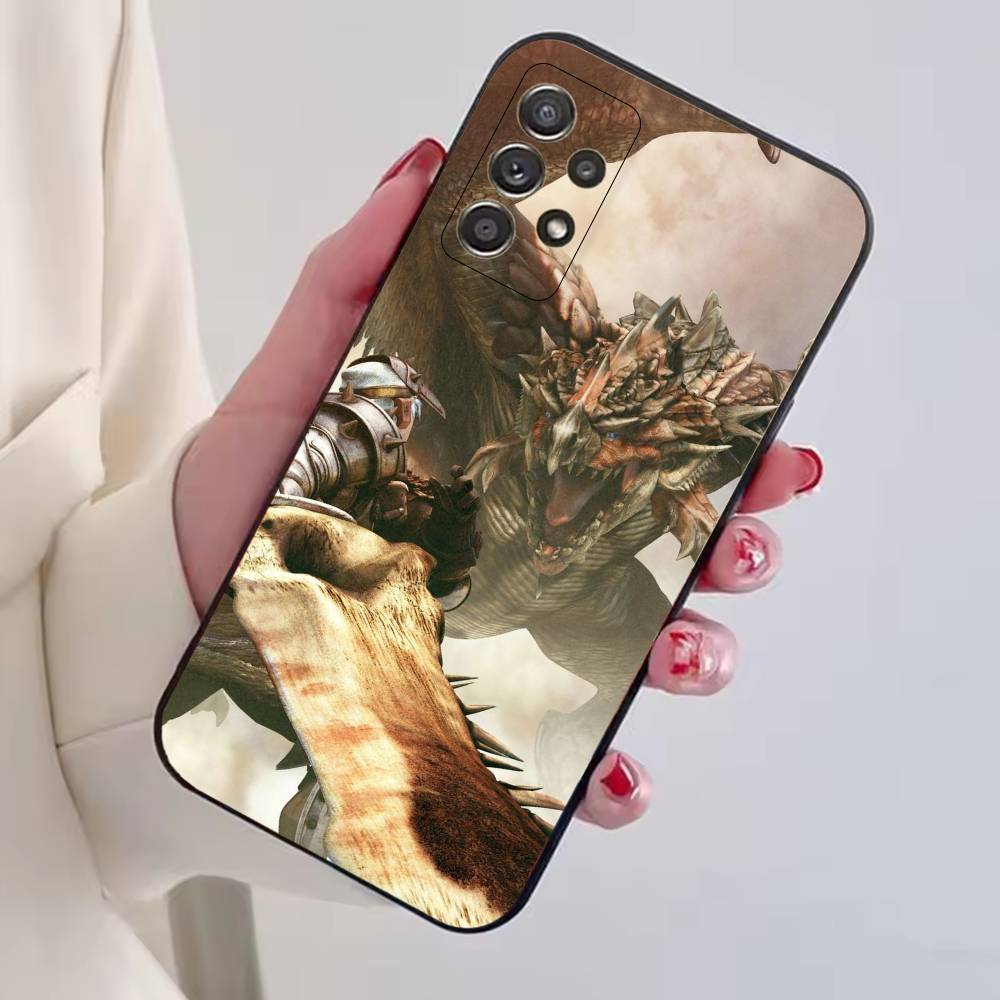 

Monster H-Hunter Game Phone Case Black Silicone Soft For Samsung S25,S24,S21,S22,S23,S30,Ultra,S20,Plus,Fe,Lite Samsung S20plus5G