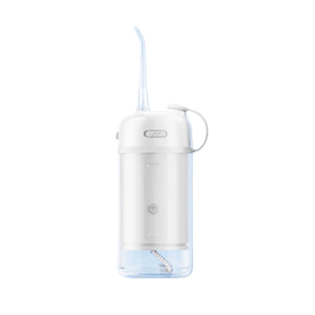 

Jingdong Jingzao Portable Water Flosser [With 3 Nozzles], Pull-Type Oral Irrigator, 150ml Dental Water Cleaner, Orthodontic Prevention, type-c білий
