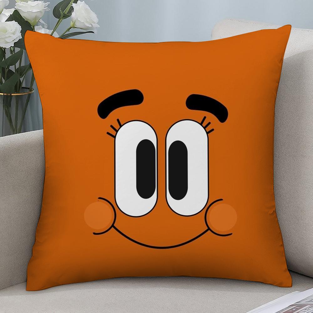 Animation Amazing World Gumball Pillow Case Short Plush Sofa Decorative Gift Home Double-sided Printing Cushion
