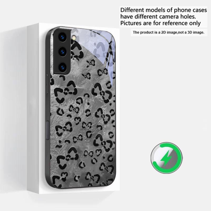 

Abstract leopard print Suitable For Samsung Galaxy S25 Ultra S20 FE S21 S22+ S23 Plus S24 S26 Edge magnetism Glass Phone Casee Galaxy S23 Ultra