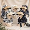 Polka Dots Beach Sun Hat UV Protection Bucket Hat Trendy Women's Headscarf Hat  Summer Outdoor