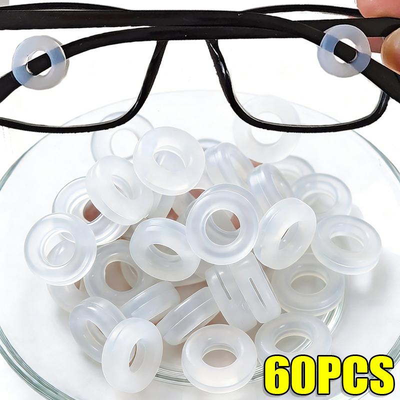 Silicone Anti Slip Ear Hooks for Eyeglasses Round Design Nose Pad Cushions Comfort Upgrade