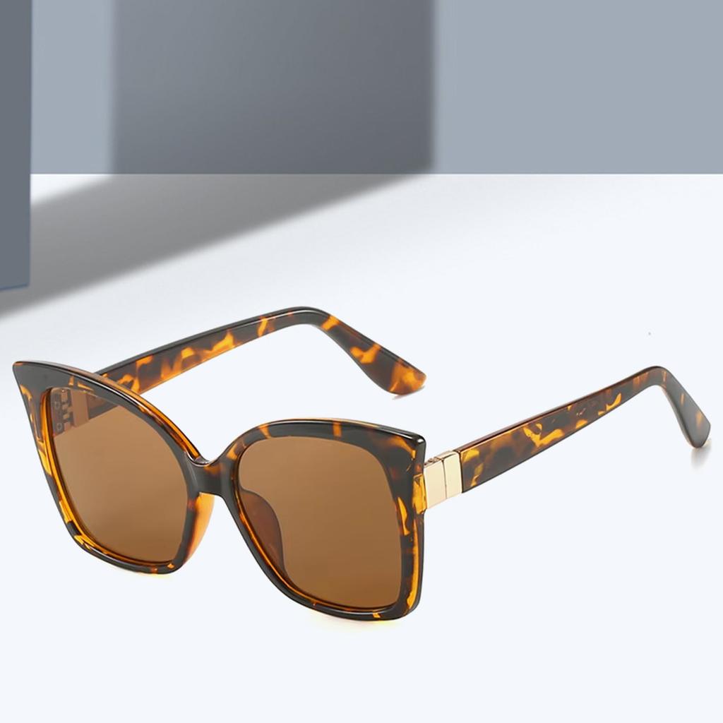 New Cat Eye High-End Sunglasses Slimming Trend Fashion Leopard Print Sunglasses Uv Protection 23035