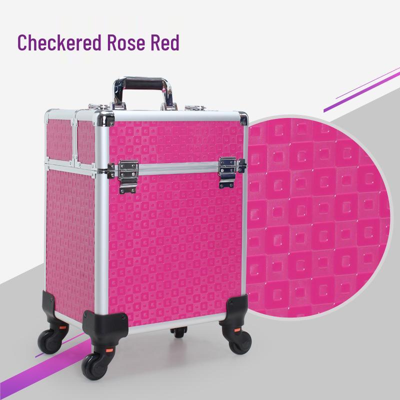 Professional Multi-Layer Aluminum Rolling Makeup & Beauty Tool Case