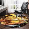 1pc Agatsuma Zenitsu  Carpet, Round Rug, Comfortable, Suitable for Entryways, Living Rooms, Office, And Bedrooms, Christmas Decoration