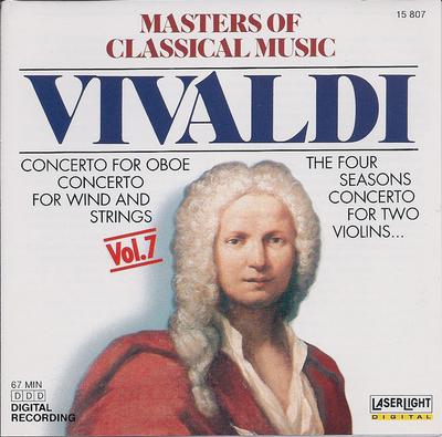 CD ANTONIO VIVALDI - Masters Of Classical Music, Vol.7:  15807 LaserLight Digi 2001 US Classical Used