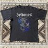 Summer Men's Pure Cotton Vintage Deftones T-shirt Streetwear Oversized Loose and Breathable Suitable for Everyday Wear