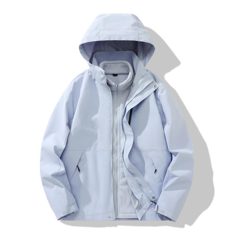 3-In-1 Jacket Women's Removable Outdoor Windproof and Waterproof Jacket