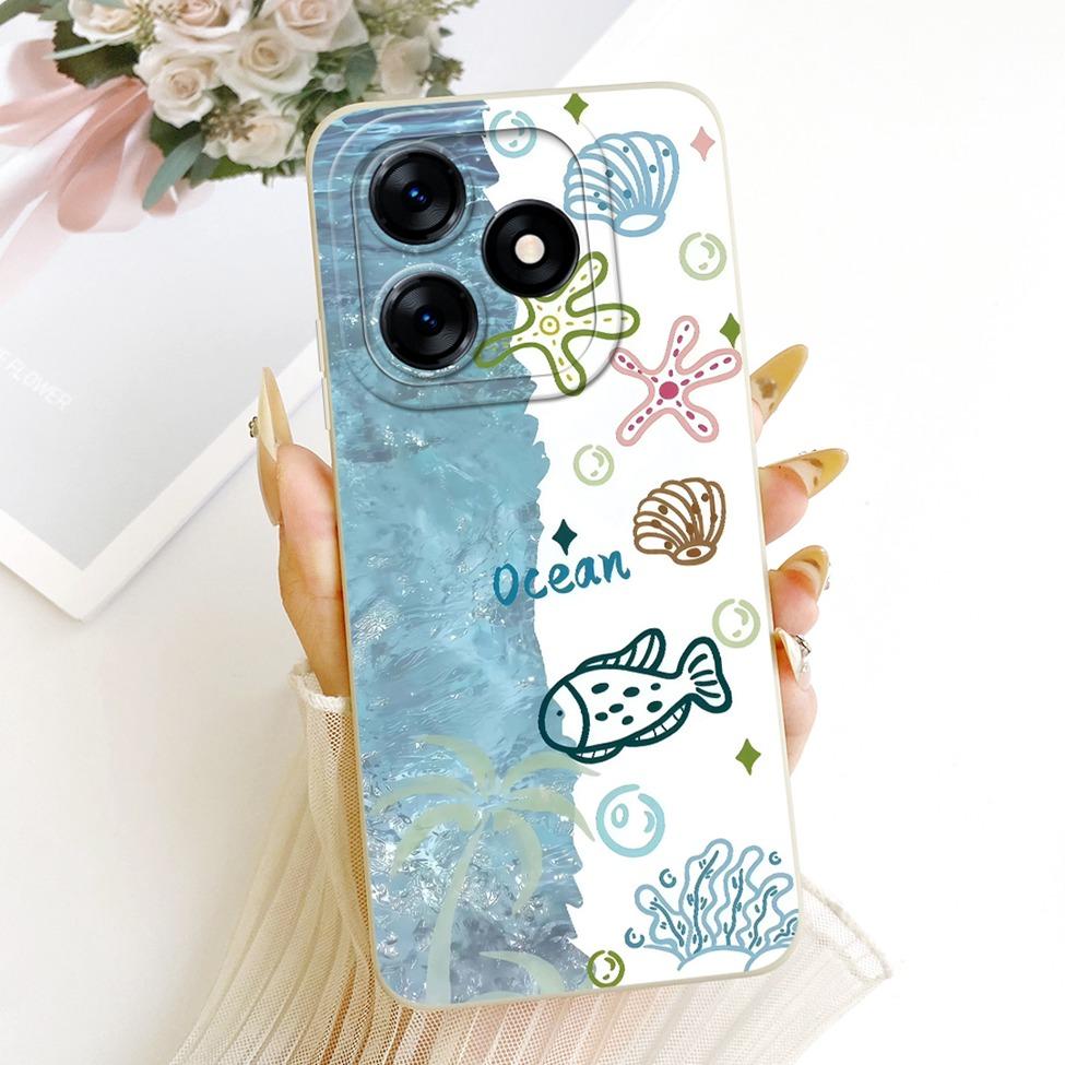 Case For Realme C51 RMX3830 Casing For Realme C53 RMX3760 Cover Silicone Luxury Fashion Cartoon Funny 2D Painted
