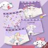 Class A Pure Cotton Girls' Cartoon Boxer Briefs - Breathable, Antibacterial Underwear for Small to Large Children