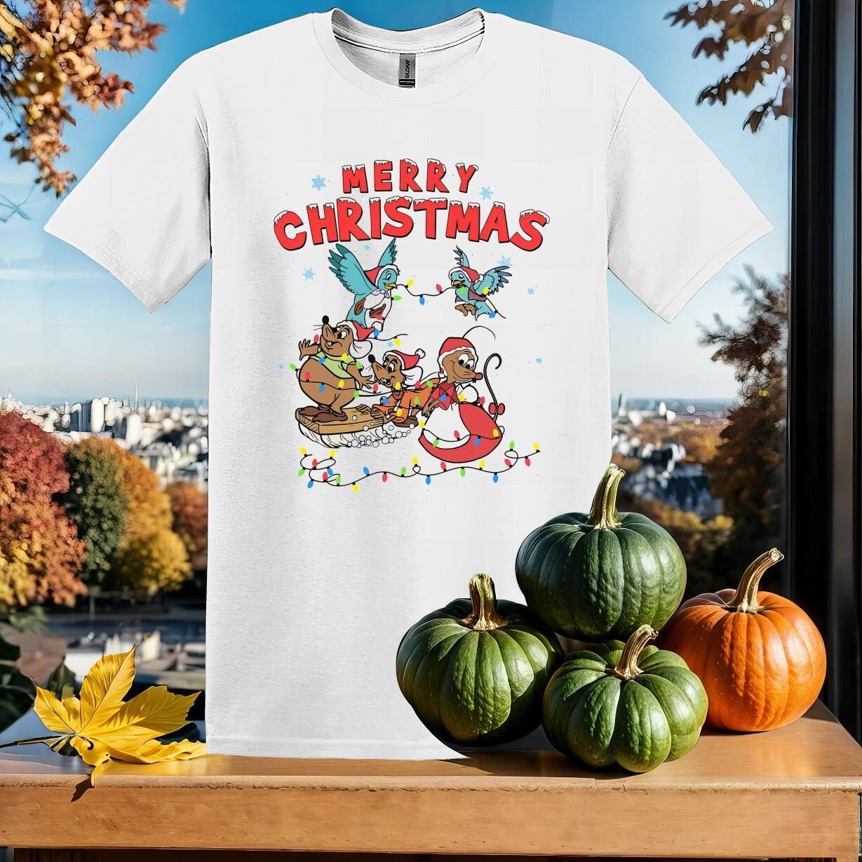 Cinderella Gus Jaq Mary T-Shirt Mens Womens Tees Top Hoodie Men Women Unisex Tshirt SX92 S