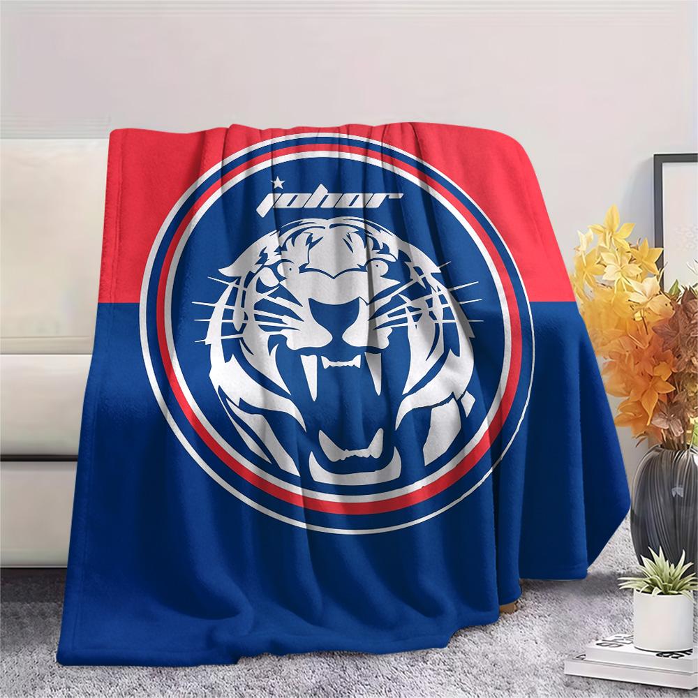 Johor Darul Ta'zim FC  Print Flannel Blanket, High quality Comfortable for All Seasons, Home Decor, Warmth and Comfort