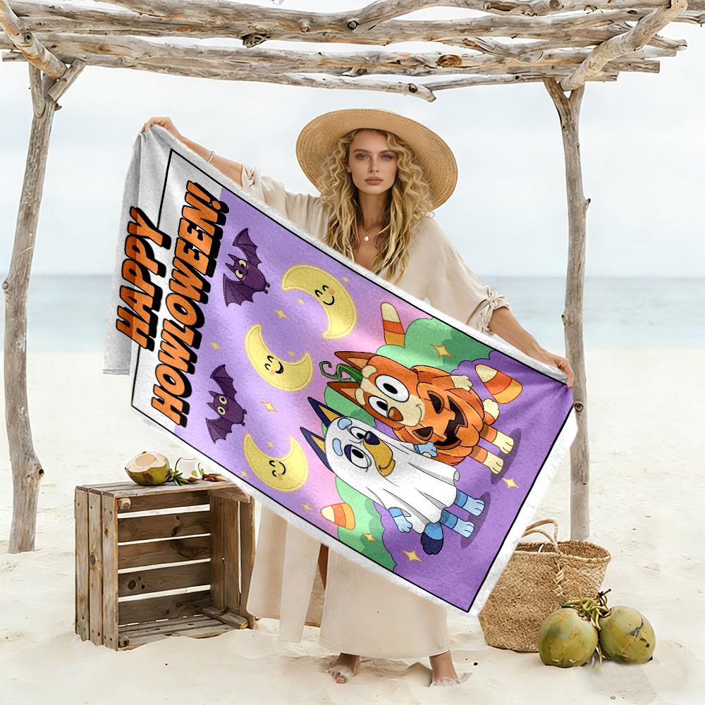 Holiday Pals Festive Gear Beach Towel Super Soft Microfiber Quickdry Fabric Comfortable Lightweight