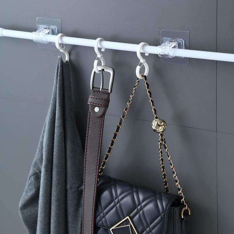 40-280cm Adjustable Curtain Rod Spring Loaded Extendable Telescopic Poles for Bathroom Bar Shower No Drilling Hanging Rods