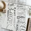 Big Title English Journal Washi Tape Sticker Character Decoration Base Background