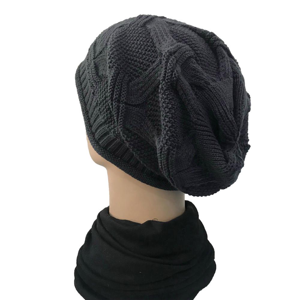 Women Casual Outdoor Knitted Hats Crochet Knit Hip-hop Cap Woolen Caps