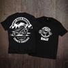 Summer Men's T-shirt Short Sleeved European and American Hip-hop Skull Casual Punk Men's Pure Cotton Short Sleeved T-shirt