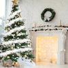 2m Christmas Tinsel Garland White Cane Wreath Xmas Tree Hanging Ornaments Ribbon Wedding Party Home Decor Festive Supplies