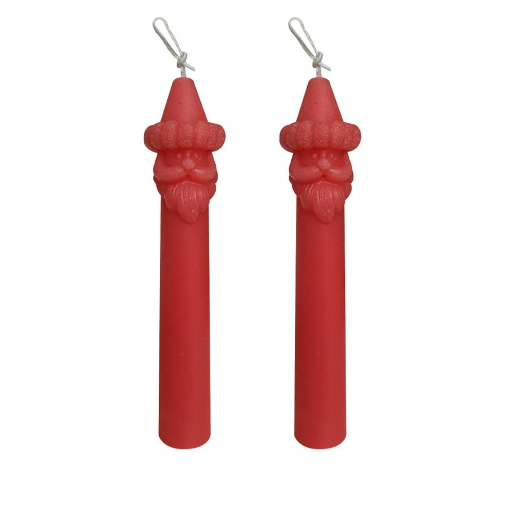 Claus Pillar, Long Pole, Candles, Festive Atmosphere, Decorative Ornaments, Holiday Gifts, Claus Long Candles