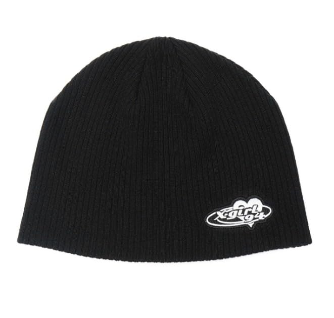 

Planet Heart Logo Embroidered One 105253051003 X-girl Beanie, Black, Size, чорний