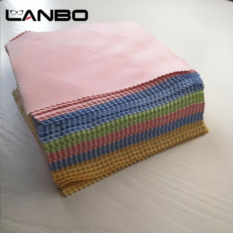 100pcs Glasses Cloth Microfiber Cleaner Cloths Cleaning Glasses Lens Clothes Eyeglasses Cloth Eyewear Accessories