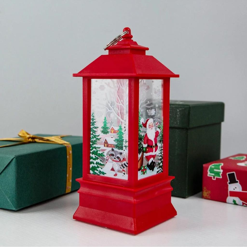 Christmas Garden Decorations Wind Lantern Candle Nightlight Desktop Decorative Ornaments Xmas Creative Decorate Festival Gifts