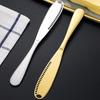 Stainless Steel Butter Scraper Cheese Knife Jam Spreader with Serrated Blade Ergonomic Handle for Cutting Hard Butter Spreading Cream Baking And