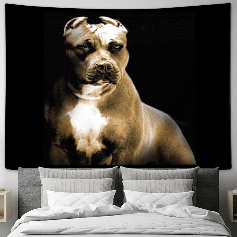American Staffordshire Terrier Art Tapestry Prime Choice for Bedroom Living Room Decor Elegant Wall Hanging Highlights Taste 74x94cm(29x37in)